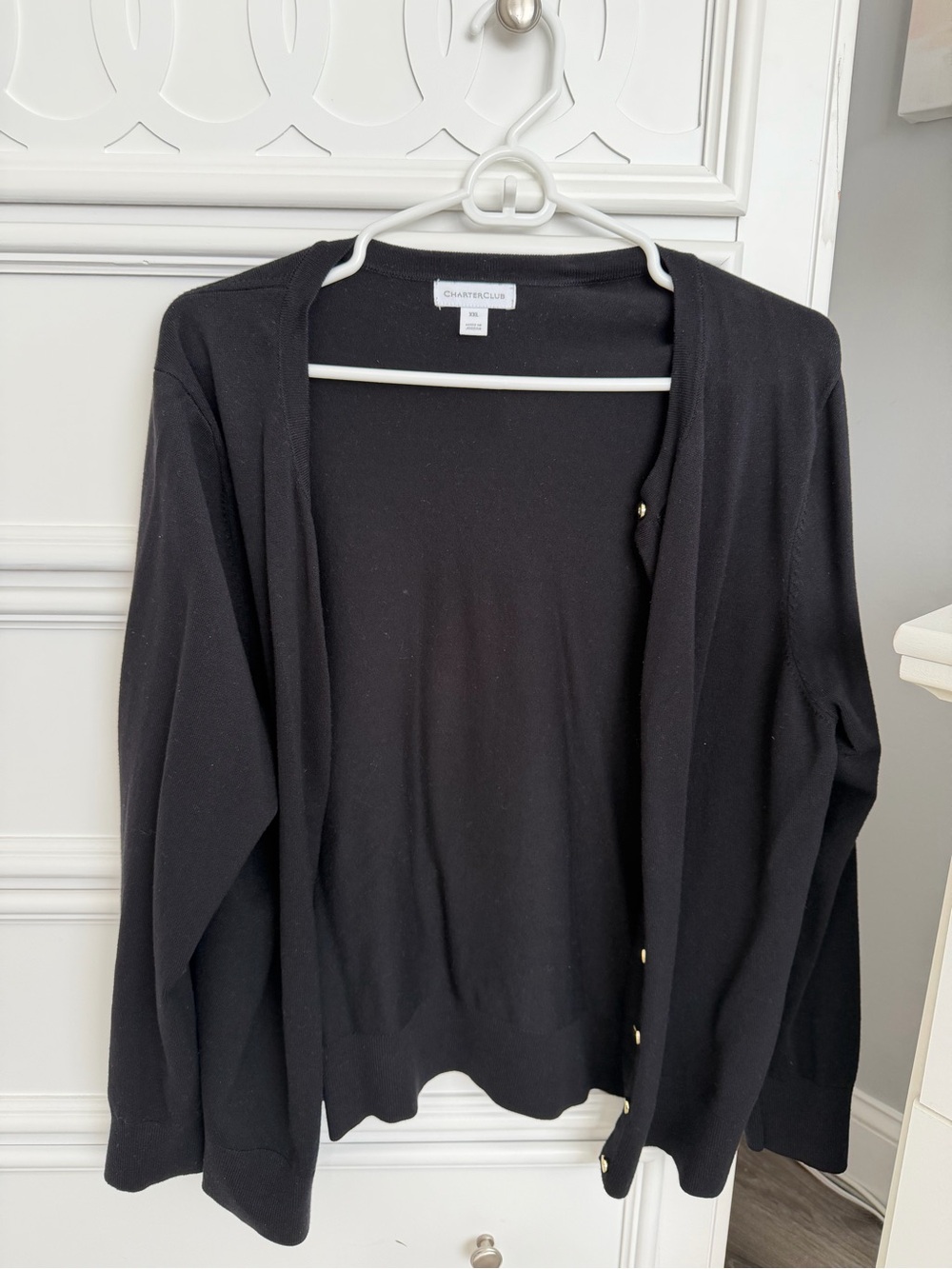 Charter Club Women’s Black Cardigan Size XXL